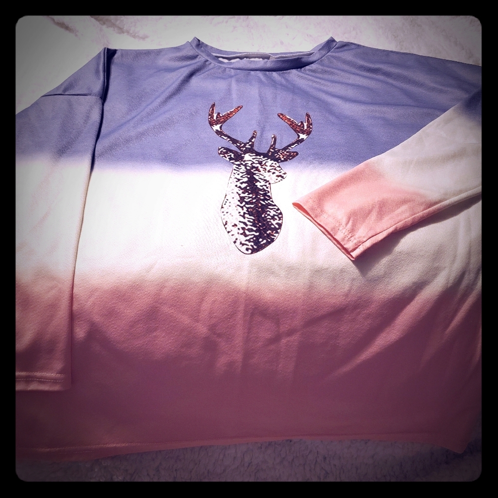 Women's long sleeve deer shirt